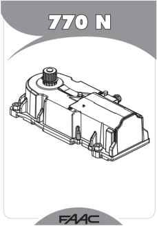 FAAC  770说明书